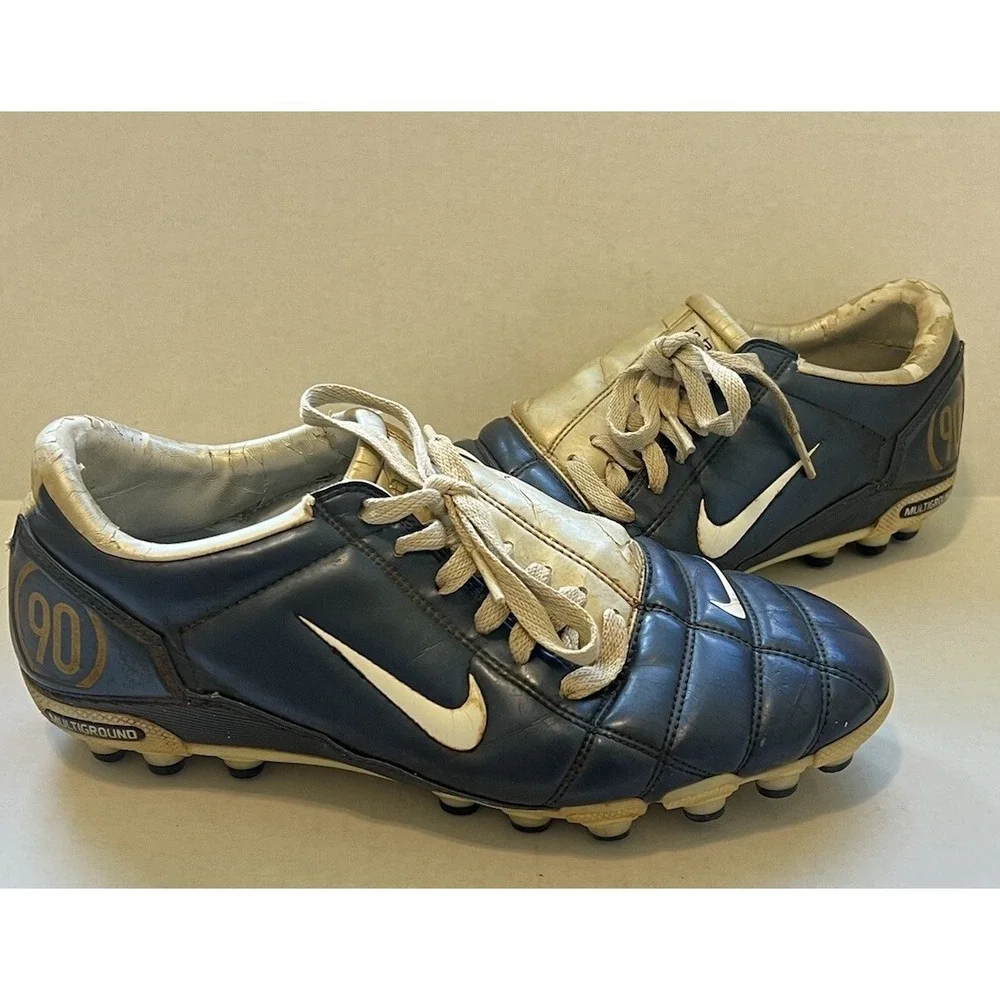 NIKE ZOOM AIR TOTAL 90 III SOCCER BOOTS CLEATS FUTBOL 312594-411 2005 US 9.5 Men